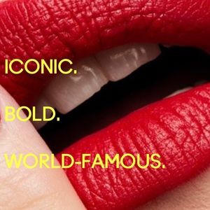 2 MAC Ruby Woo Retro Matte Vivid Blue-Red